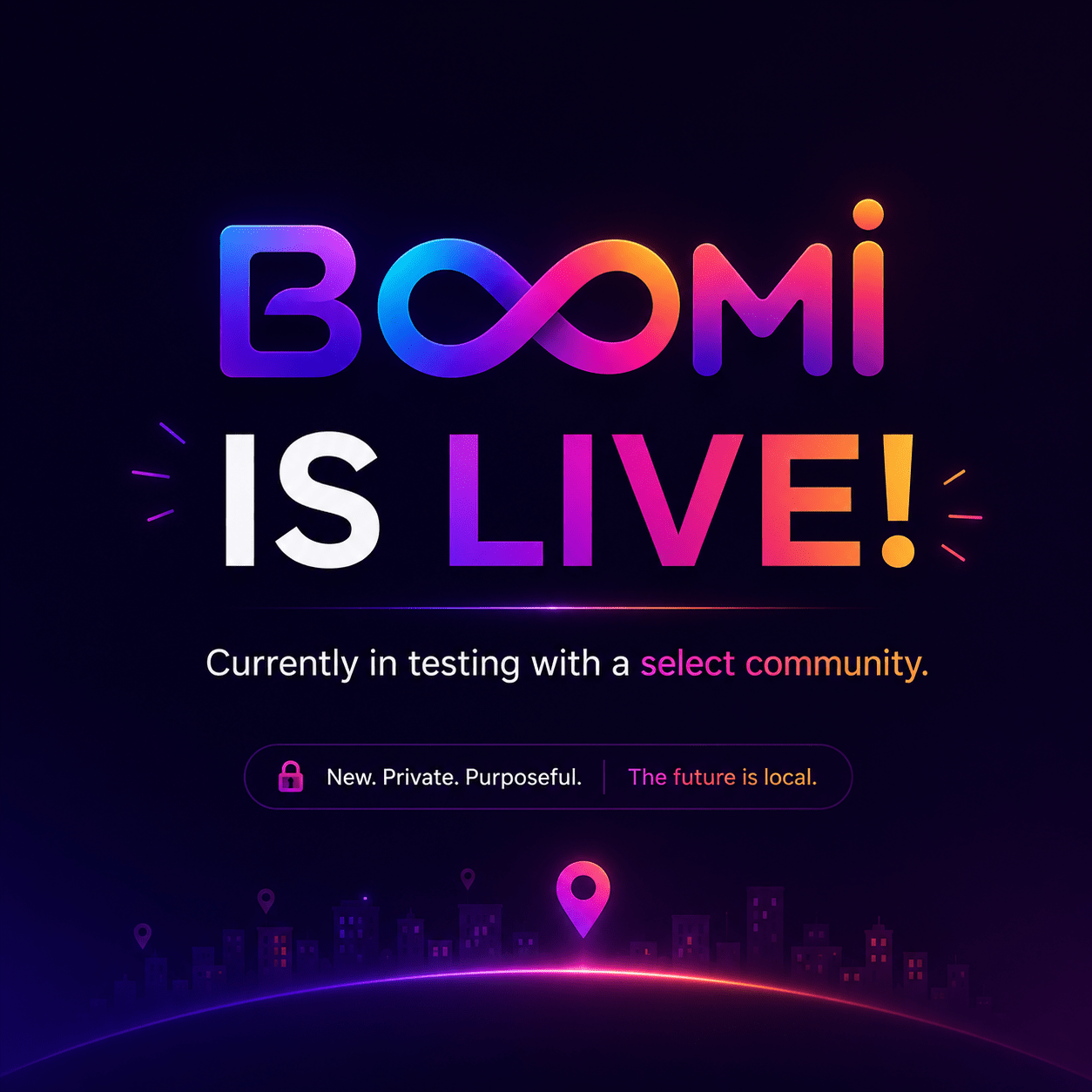 Boomi Logo – Share thoughts. Create connections.